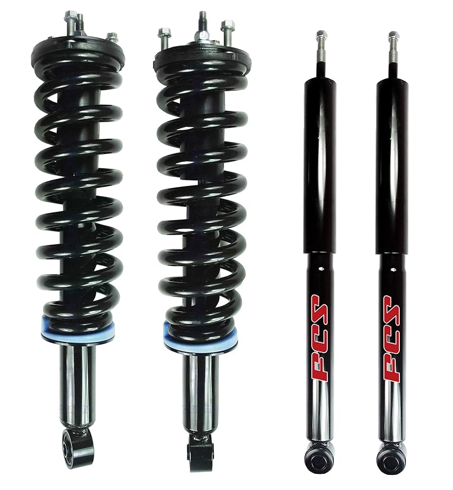 Amazon.com: FCS Front Struts Coil Springs & Rear Shocks Kit